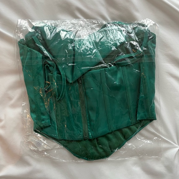 Modegal Green Corset - Size 8 - Picture 6 of 7